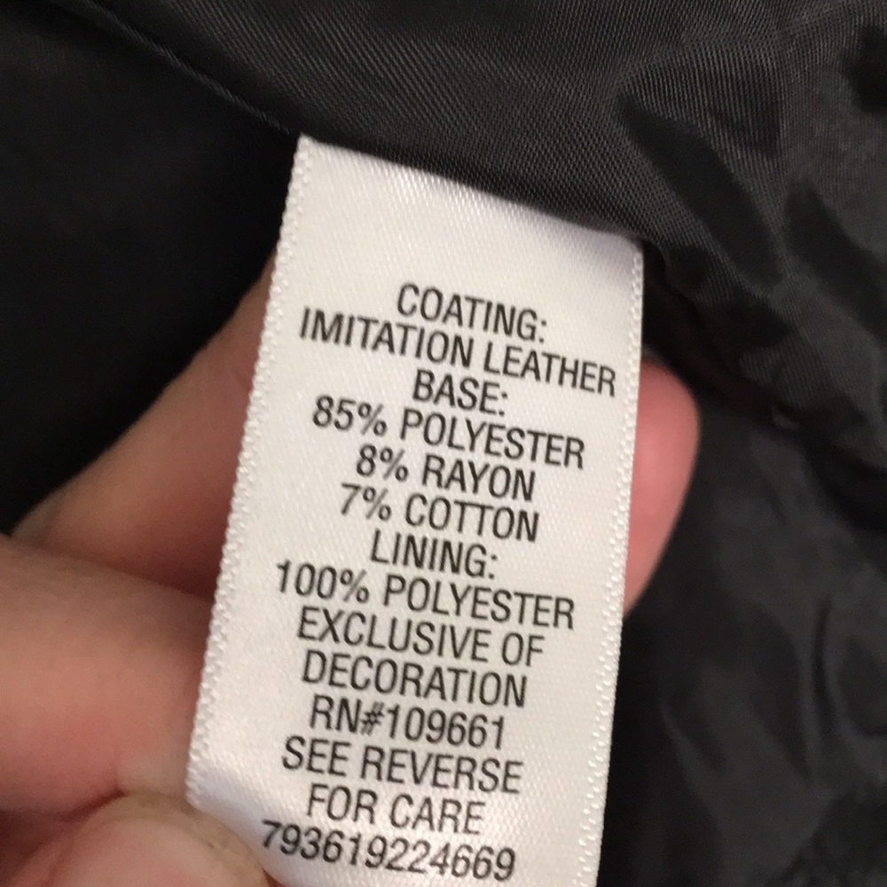 Candies Vegan Leather Jacket - Juniors x-small - Picture 6 of 8